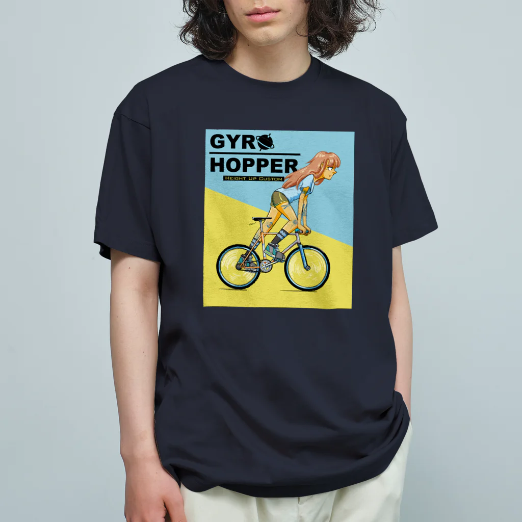 nidan-illustrationのGYRO HOPPER (inked fixie girl) オーガニックコットンTシャツ