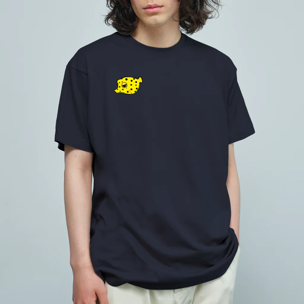 魚長～UoChou～のミナミハコフグの悩み オーガニックコットンTシャツ