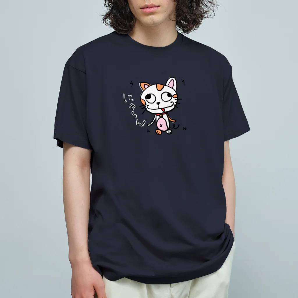 Koukichi_Tのお店の🐈バカネコ / にゃ～ん オーガニックコットンTシャツ