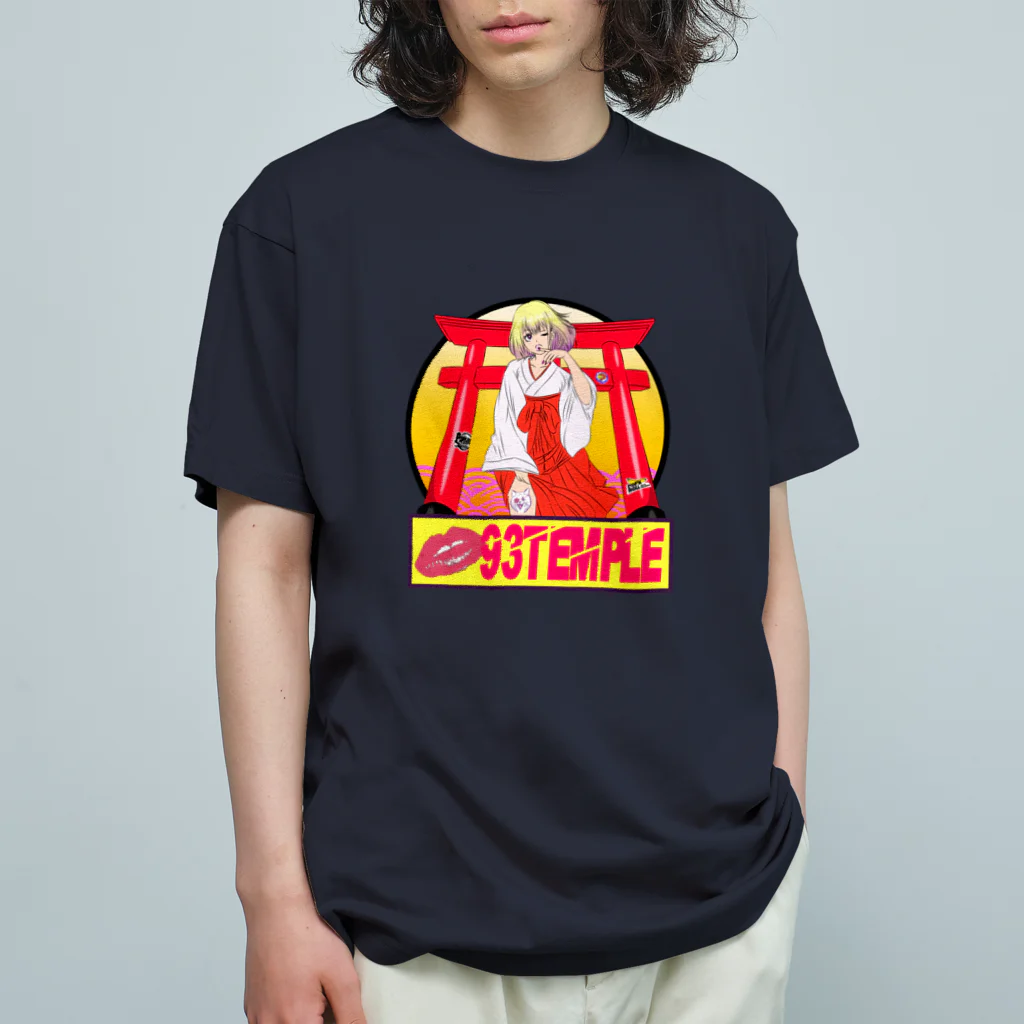 POP'N ROLLの93TEMPLE オーガニックコットンTシャツ