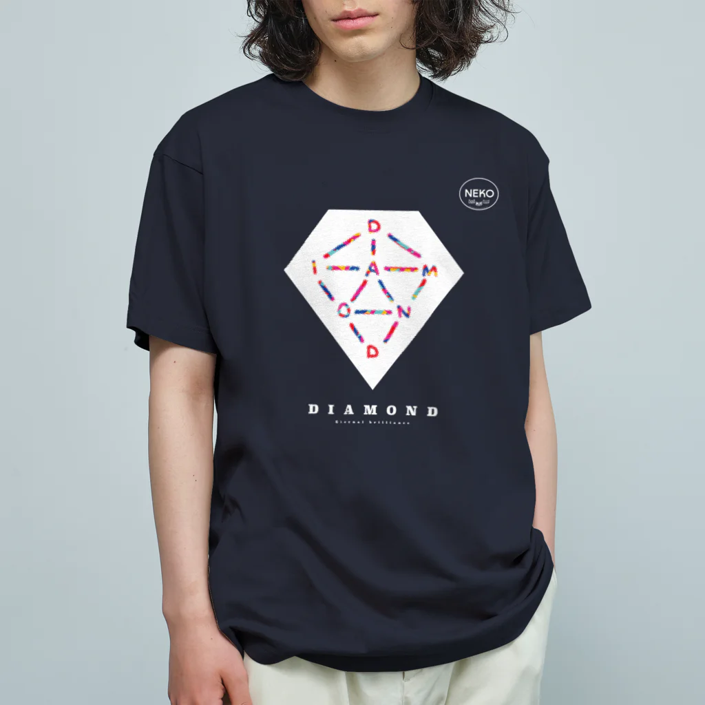 N_E_K_Oのダイアモンド オーガニックコットンTシャツ