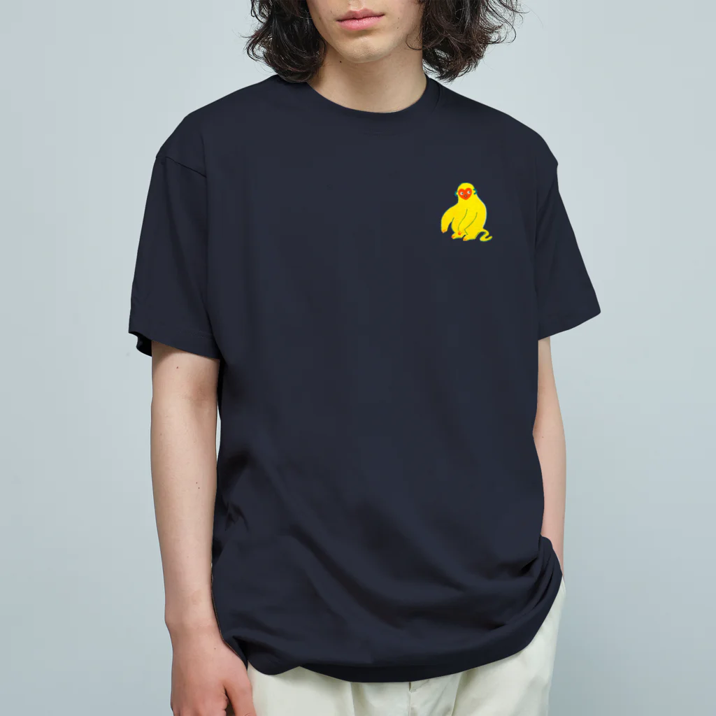 CAUCのびっくりモンキー オーガニックコットンTシャツ