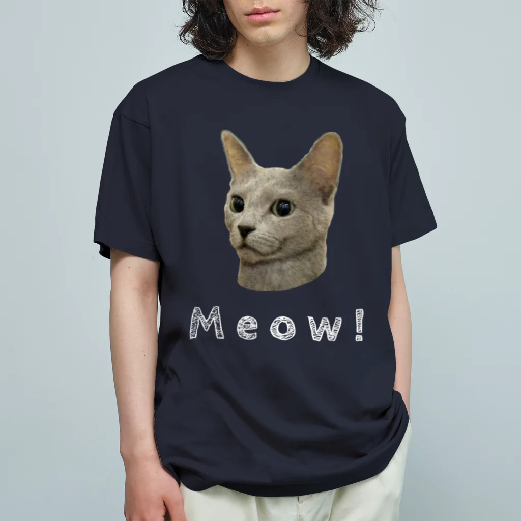 いきもの大好き！ほほえみフレンズのネコちゃん可愛い！ Organic Cotton T-Shirt