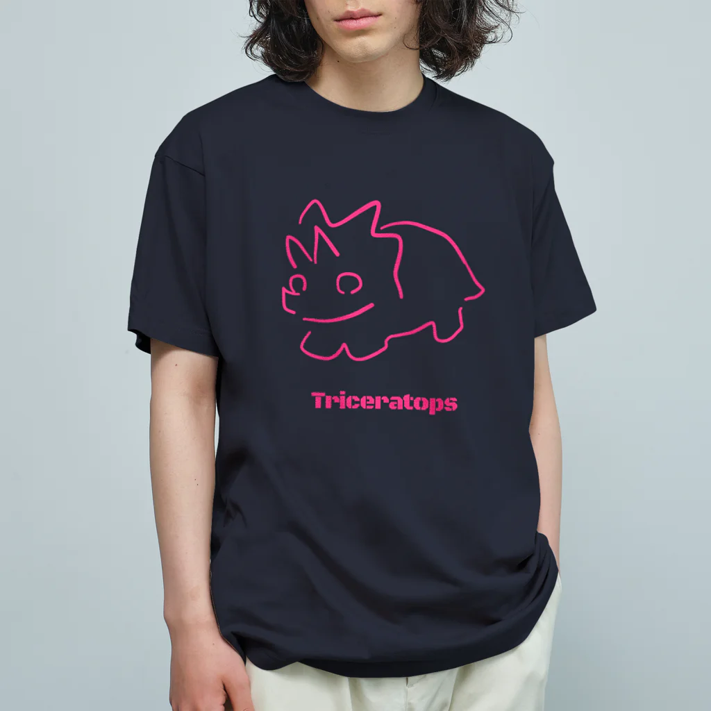 Phobby Meleのトリケラトプス Organic Cotton T-Shirt