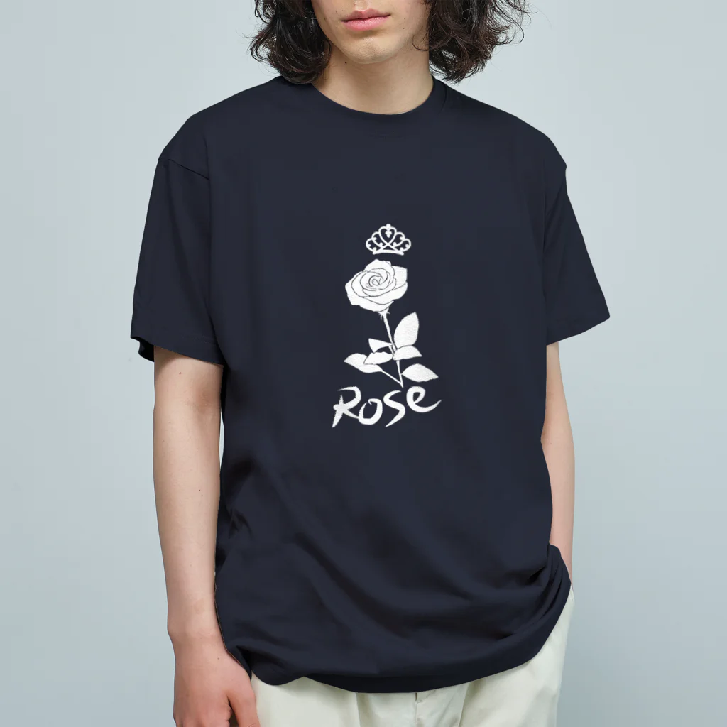 miritakaの時間のローズ（ホワイト） Organic Cotton T-Shirt