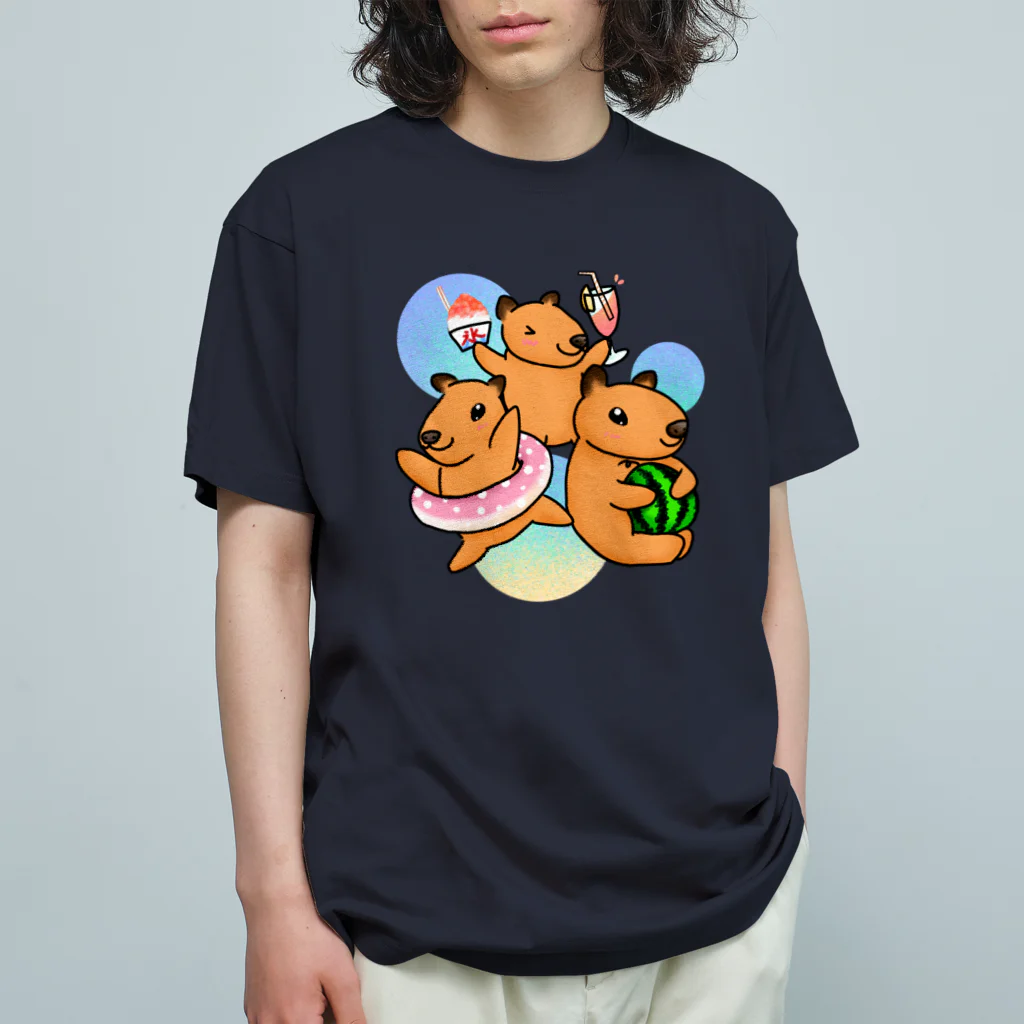 Lily bird（リリーバード）の夏を満喫！カピバラず♪2 Organic Cotton T-Shirt