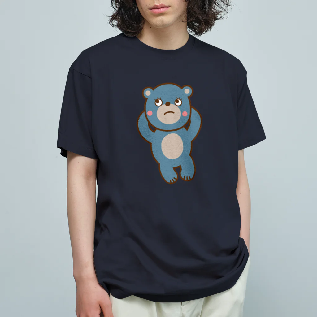 usa100のBふてねくまー オーガニックコットンTシャツ