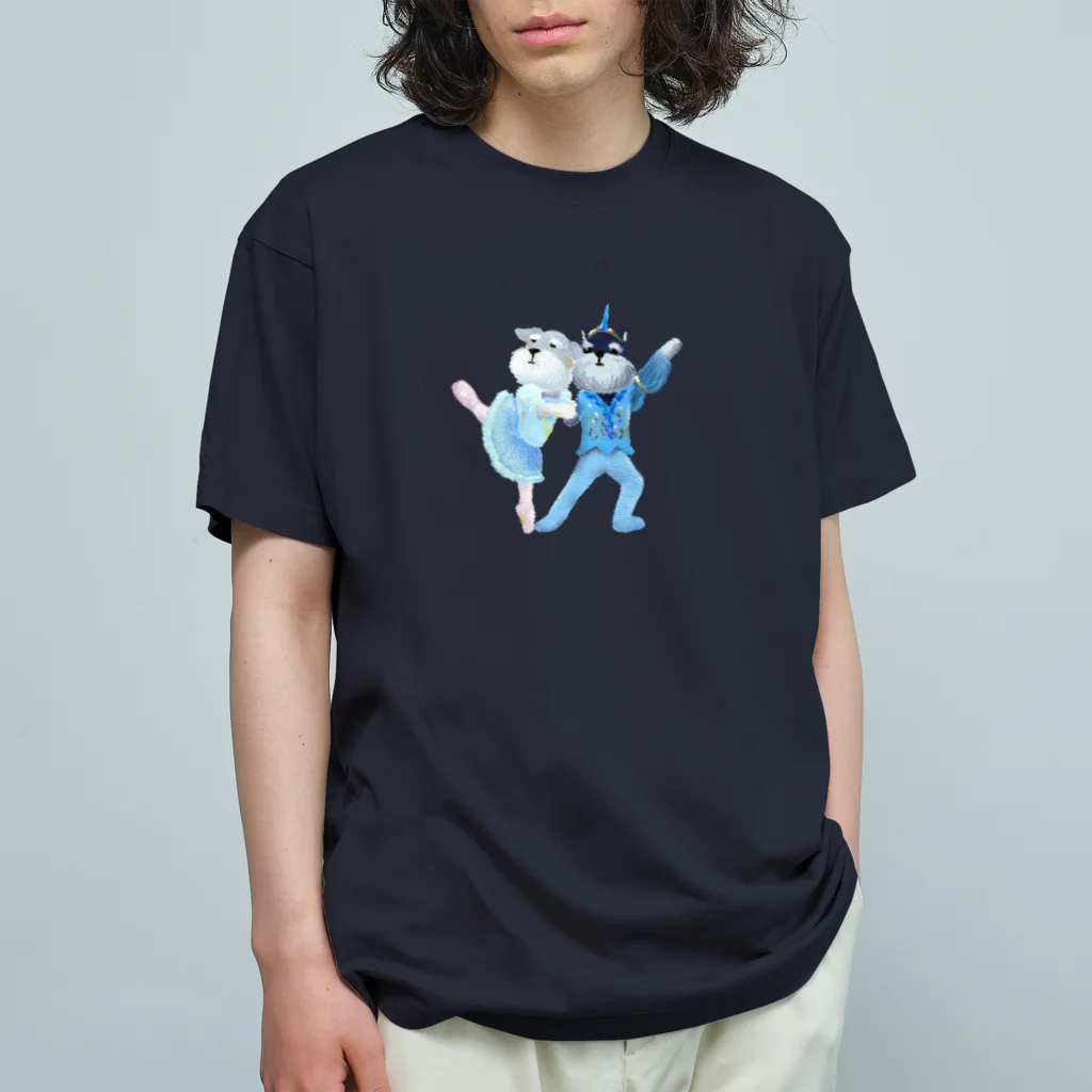 せいだいしおりのシュナウザーの青い鳥とフロリナ王女 Organic Cotton T-Shirt