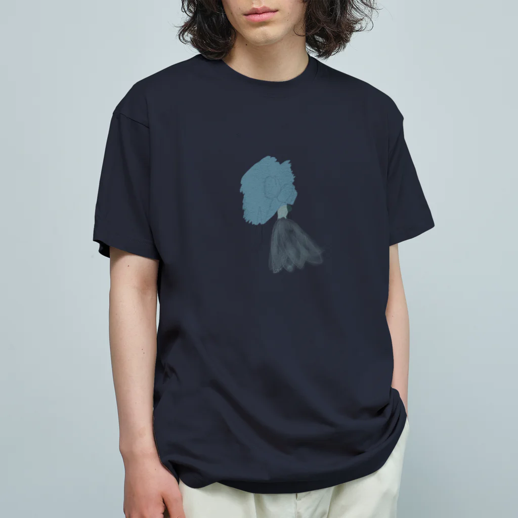rilybiiのflower dress Art オーガニックコットンTシャツ