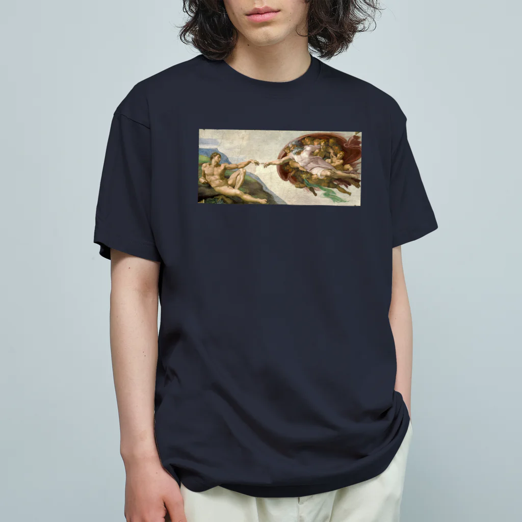 artgalleryのThe Creation of Adam オーガニックコットンTシャツ