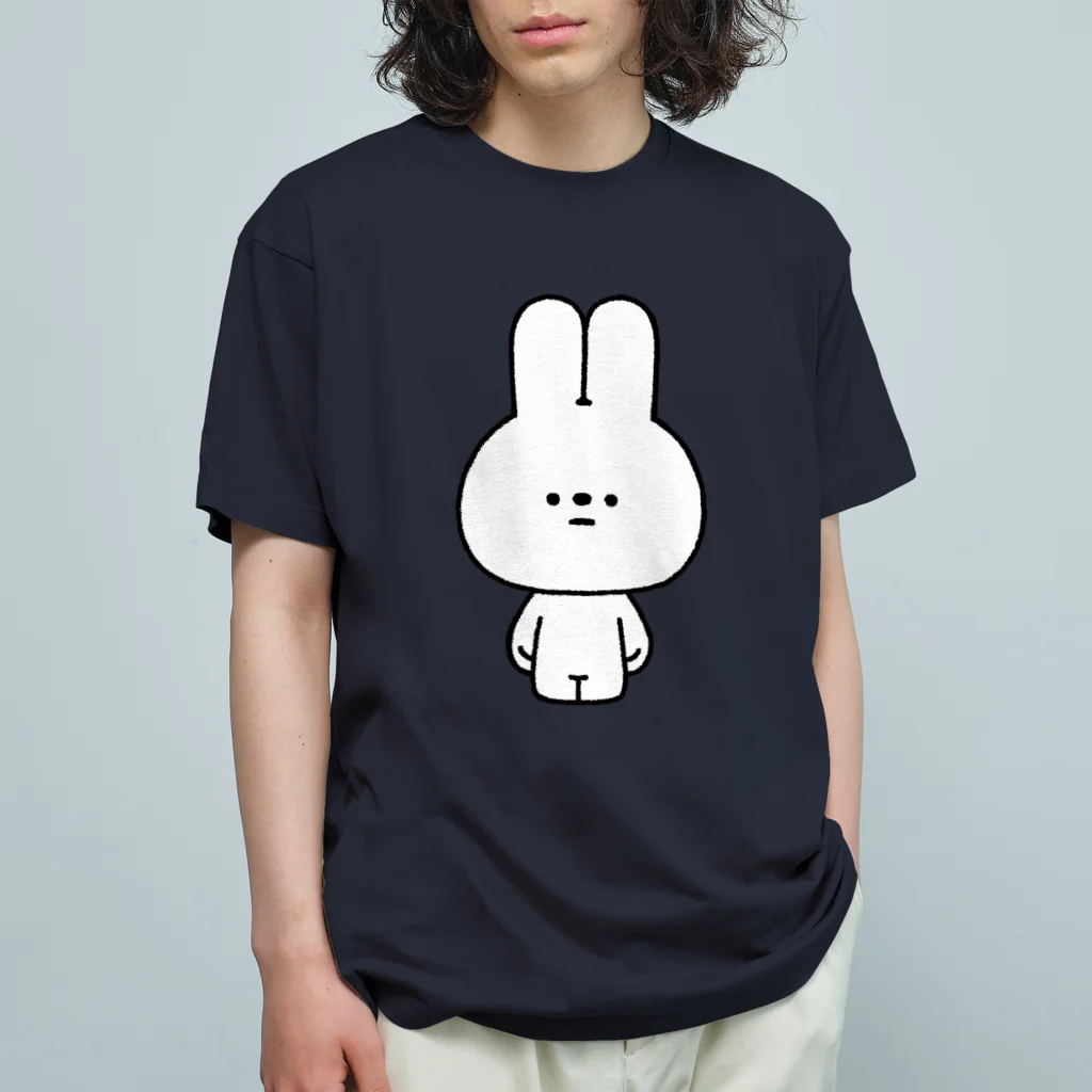 こつｗのおみせの量産うさぎ ノーマル オーガニックコットンTシャツ