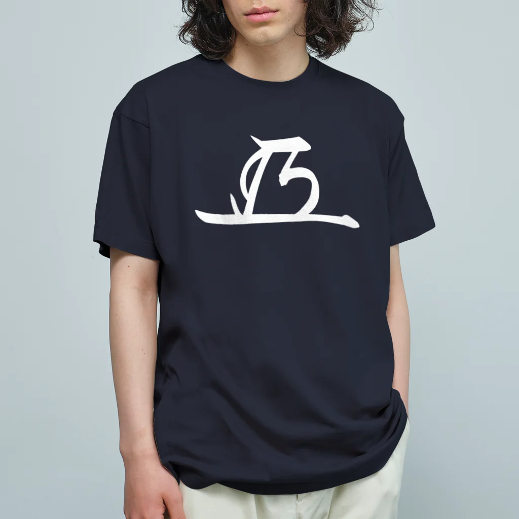 sengokuartの徳川家康のサイン白 オーガニックコットンTシャツ