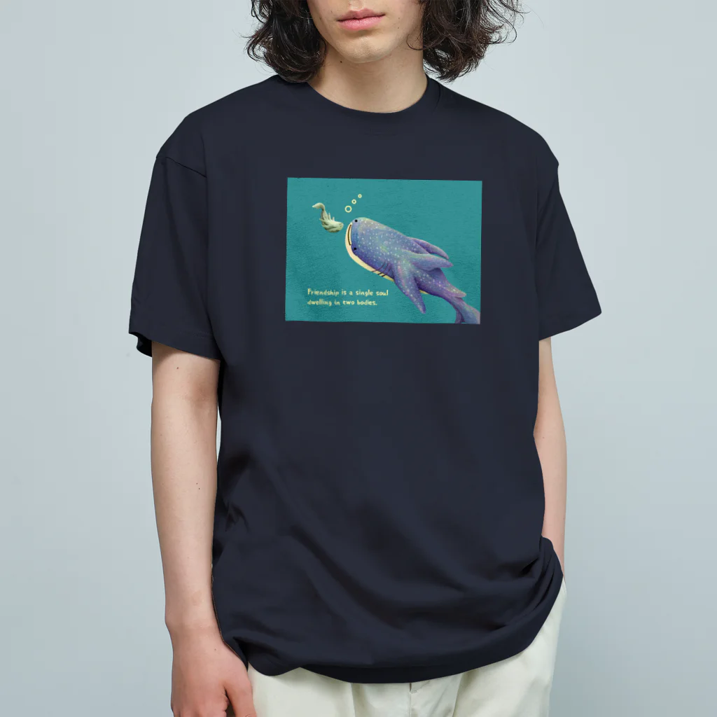 ari designのジンベイザメとコバンザメ Organic Cotton T-Shirt