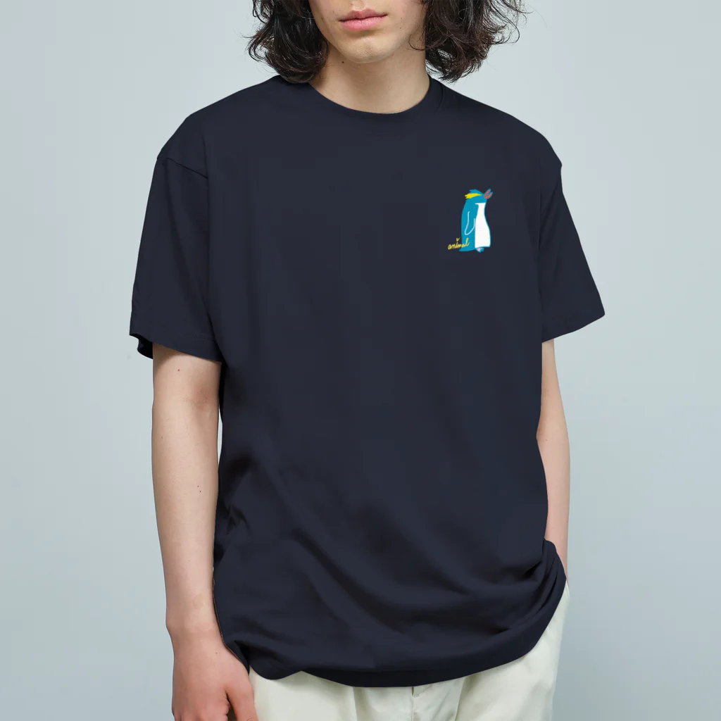 どうぶつYAのイワトビペンギン Organic Cotton T-Shirt