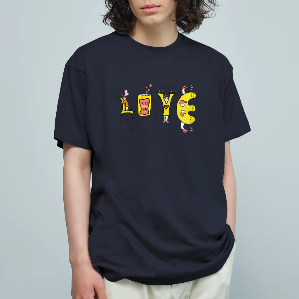 24時間ものがたりのLove オーガニックコットンTシャツ