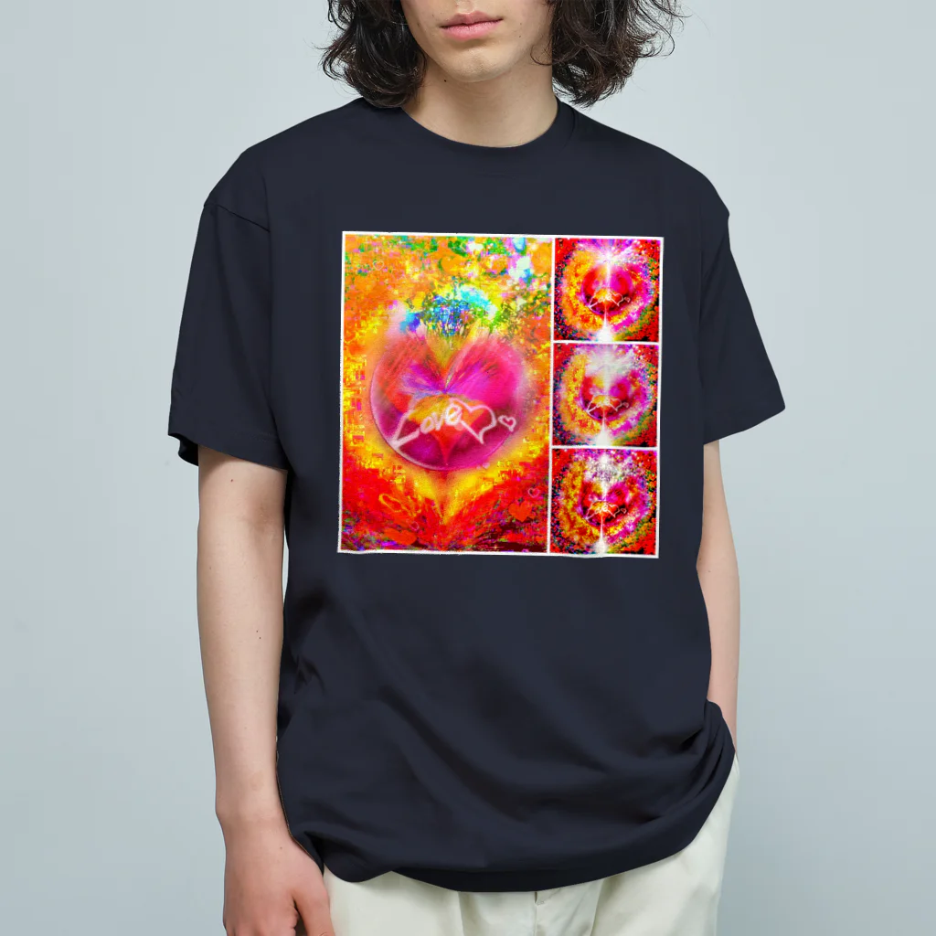 紫園+sion+(麗舞+reybu+)のエンジェル👼ハート💖 Organic Cotton T-Shirt