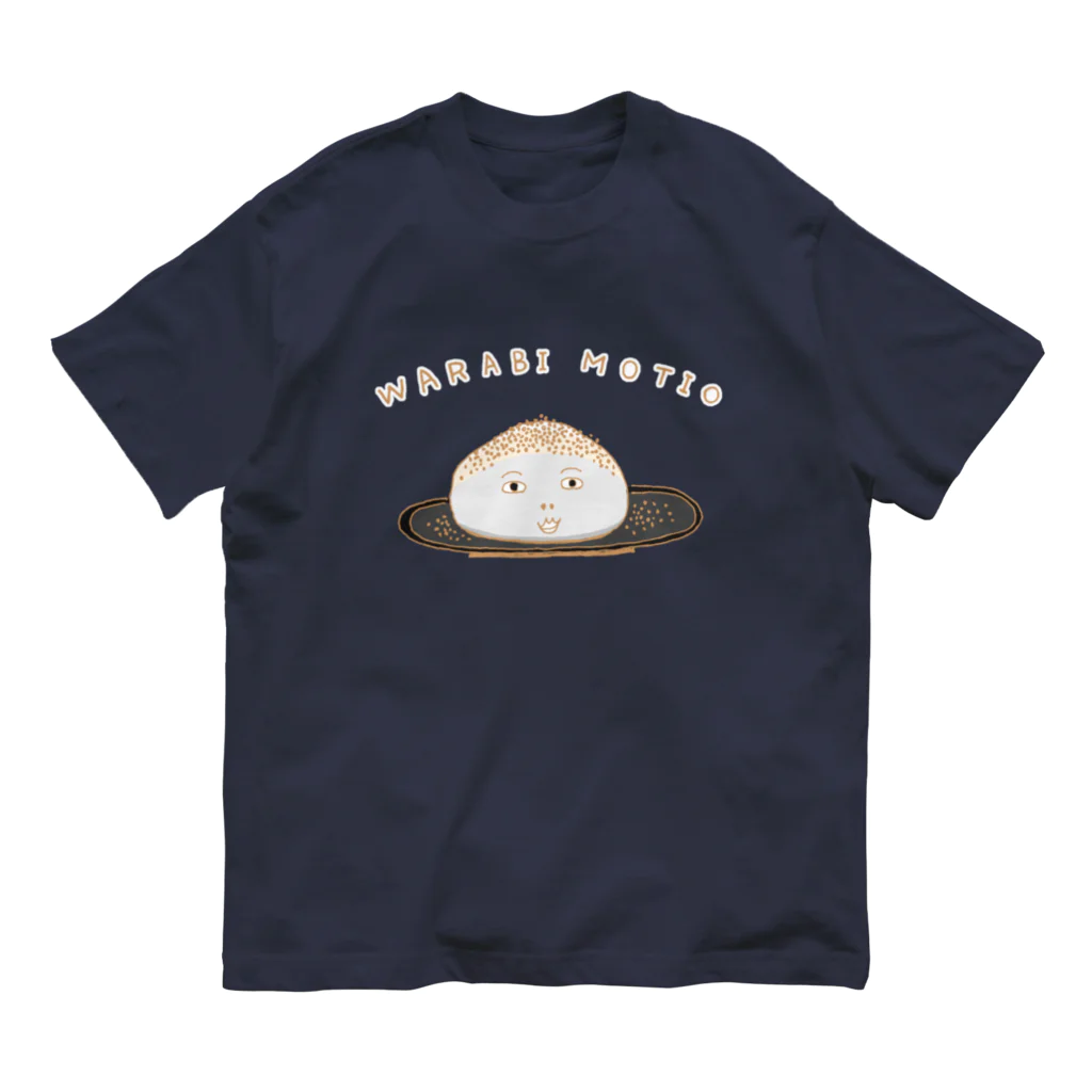 NIKORASU GOの和風デザイン「わらび餅お」 Organic Cotton T-Shirt