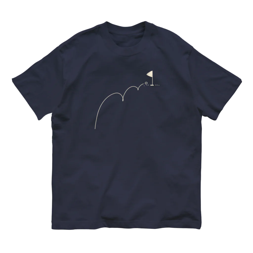 イラスト MONYAAT のホールインワン　ゴルフTシャツ Organic Cotton T-Shirt