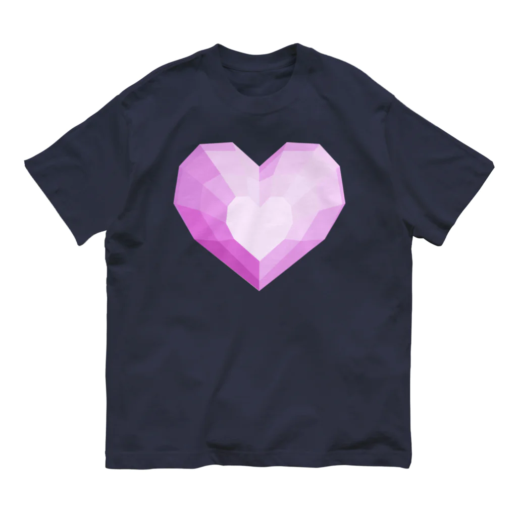 coolbeats🐝💓のgeometric Heart Organic Cotton T-Shirt