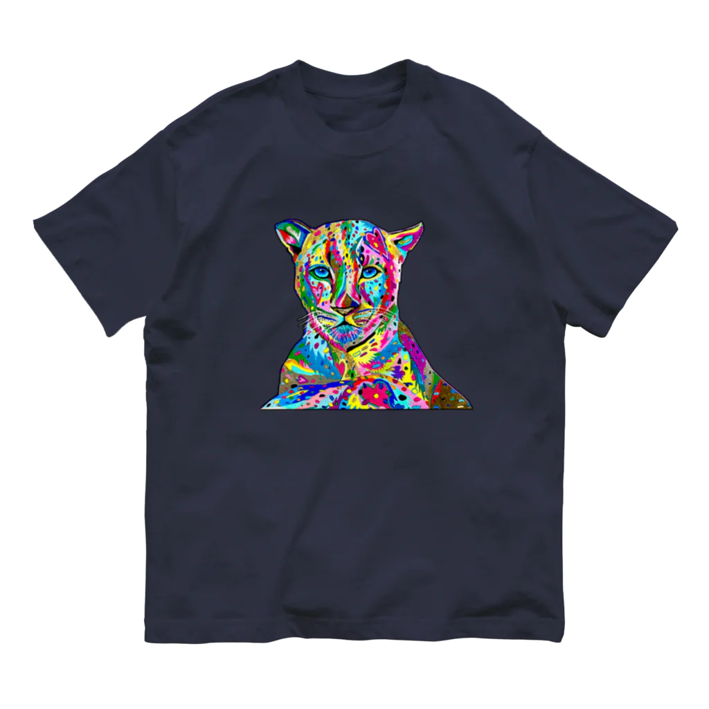 TANSU ART コレクションのカラフルジャガー Organic Cotton T-Shirt