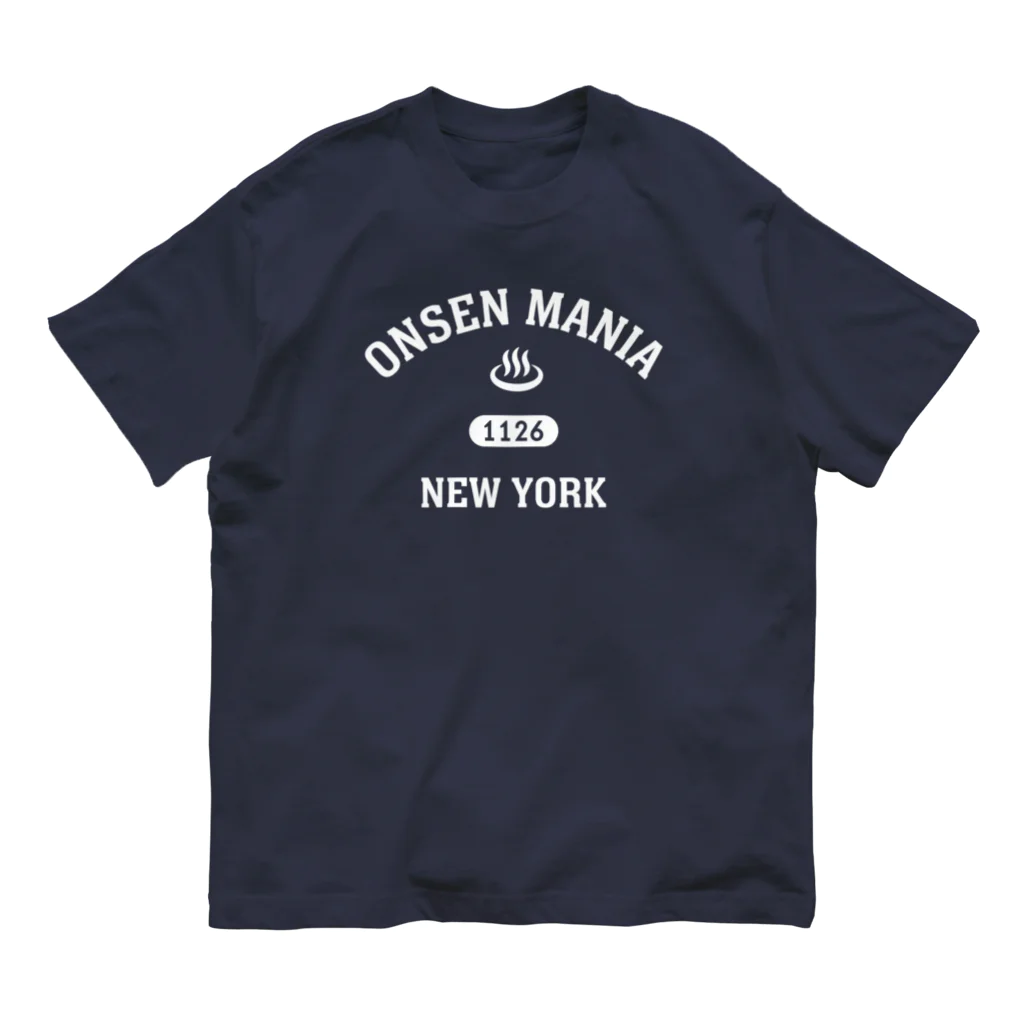 kg_shopのONSEN MANIA (ホワイト) Organic Cotton T-Shirt