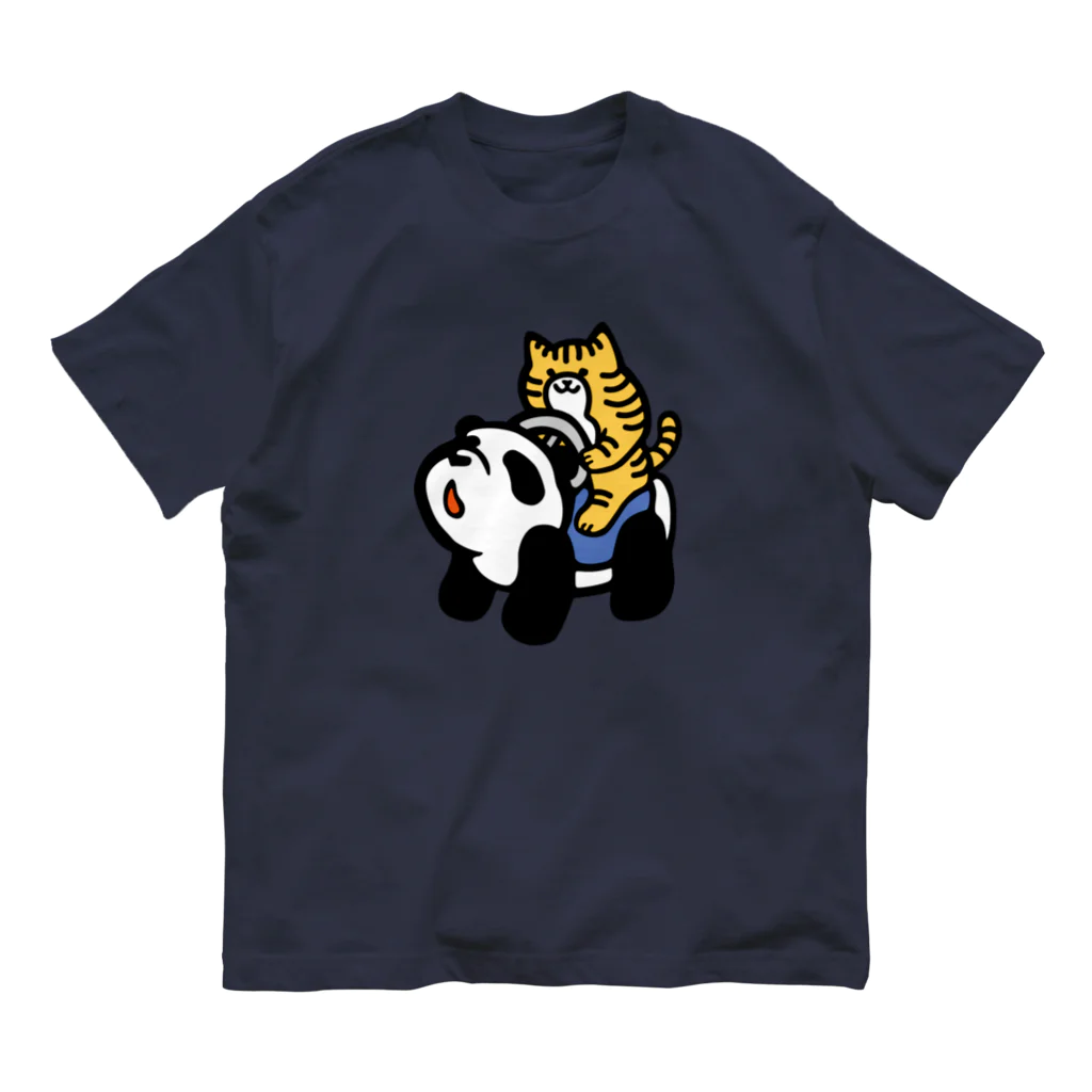 オガタミホのGO！GO！パンダカー　チャシロ Organic Cotton T-Shirt