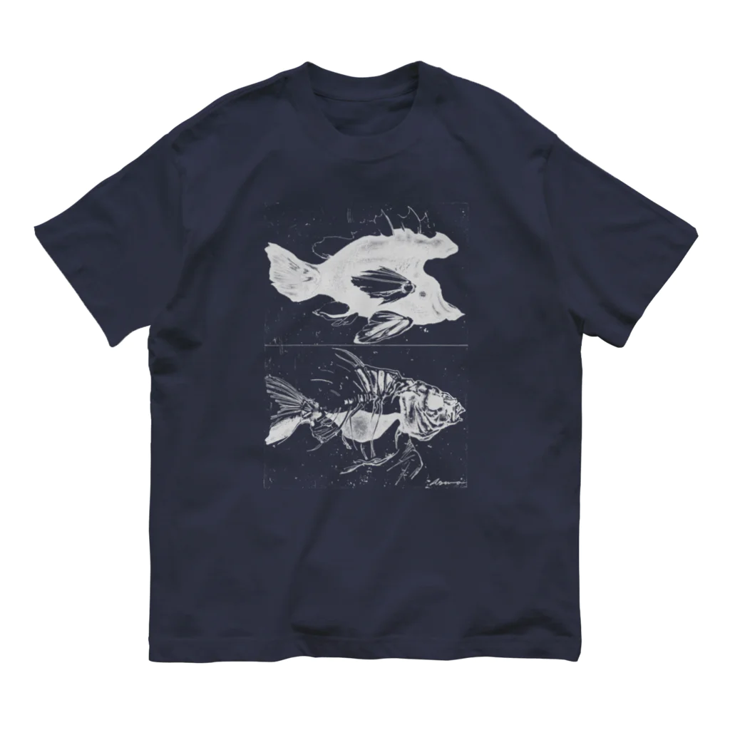 vunsvのthinking about fish 1 オーガニックコットンTシャツ