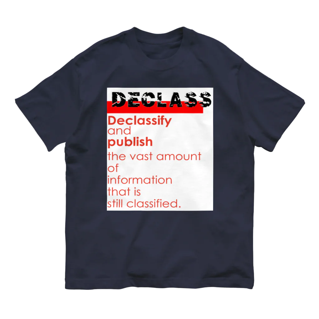 PALA's SHOP　cool、シュール、古風、和風、のDECLASSーⅡ オーガニックコットンTシャツ