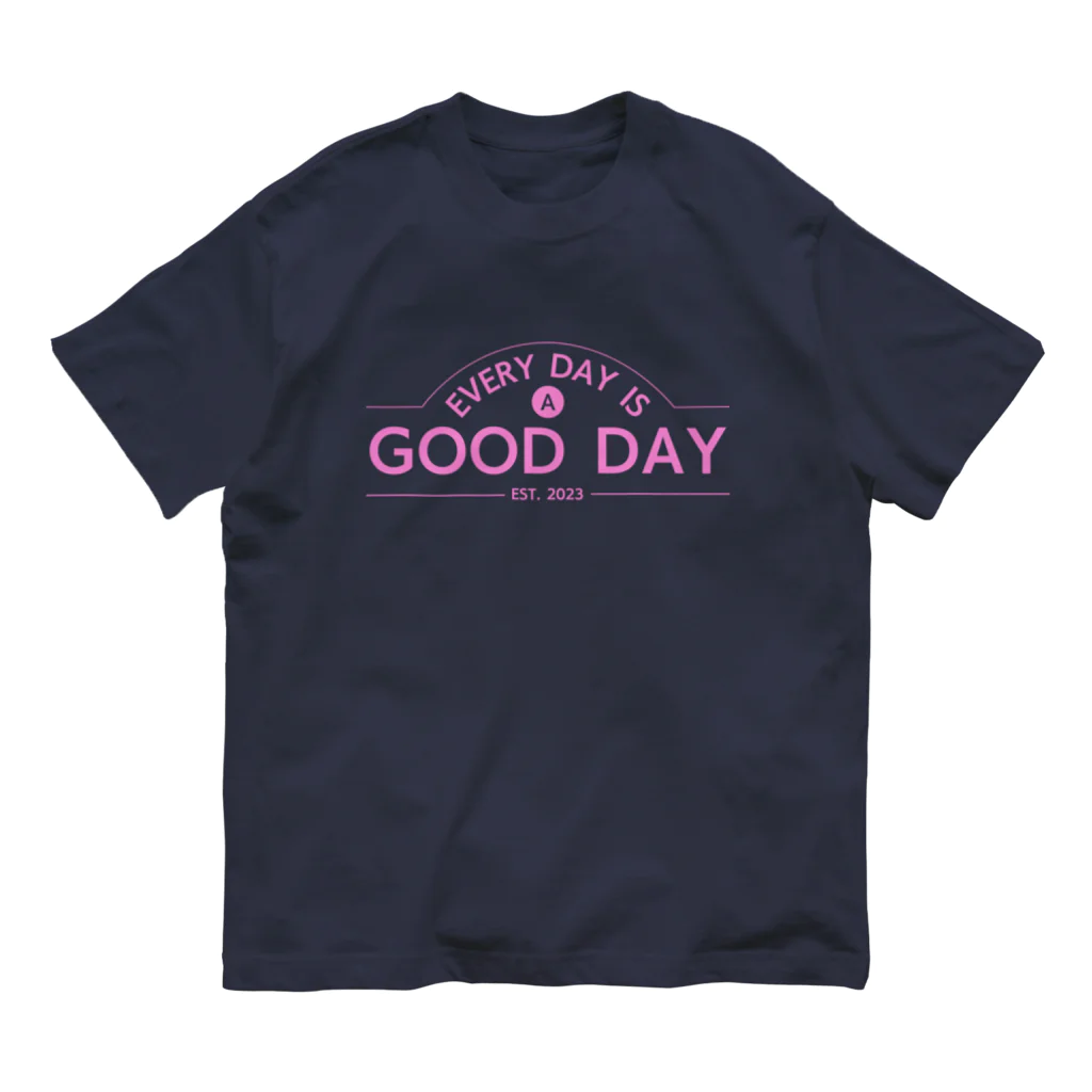 kazu_gの日日是好日（ピンク） オーガニックコットンTシャツ