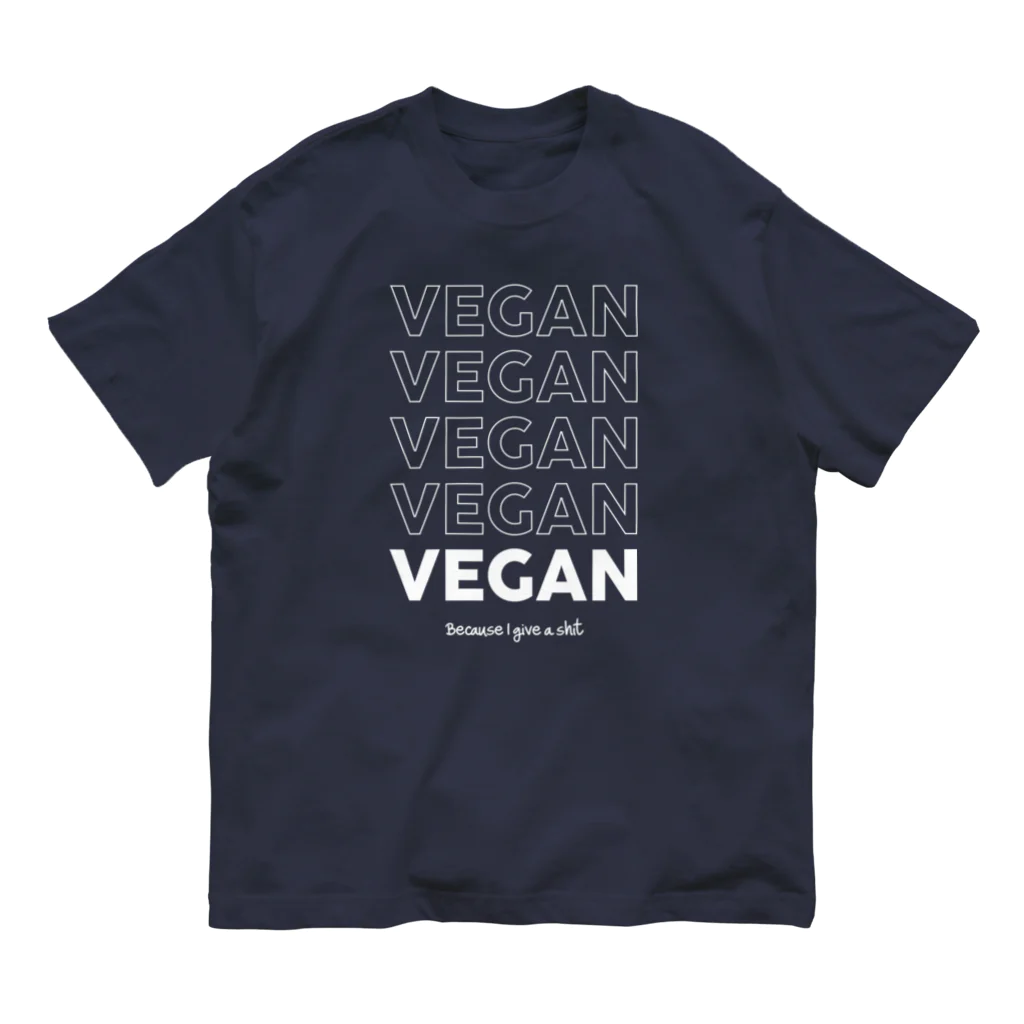 Let's go vegan!のBecause I give a **** Organic Cotton T-Shirt