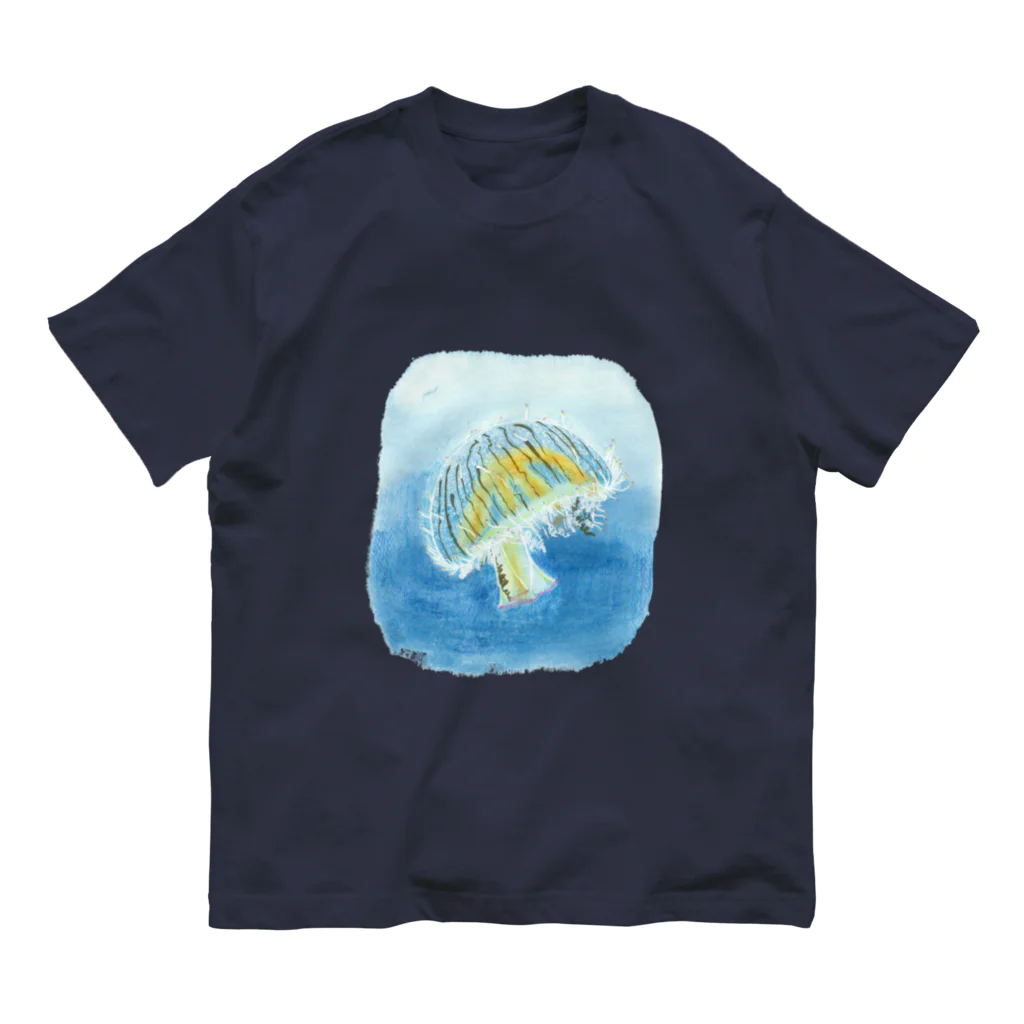 caracol-theaterのハナガサクラゲ オーガニックコットンTシャツ