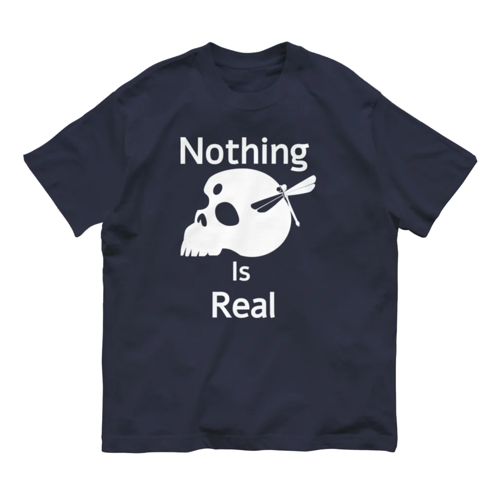 『NG （Niche・Gate）』ニッチゲート-- IN SUZURIのNothing Is Real.（白） Organic Cotton T-Shirt