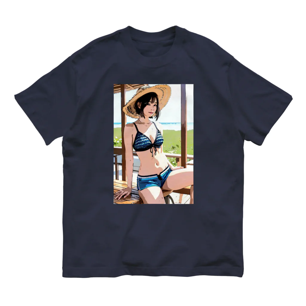 SSD-coのBeach Girl1 オーガニックコットンTシャツ