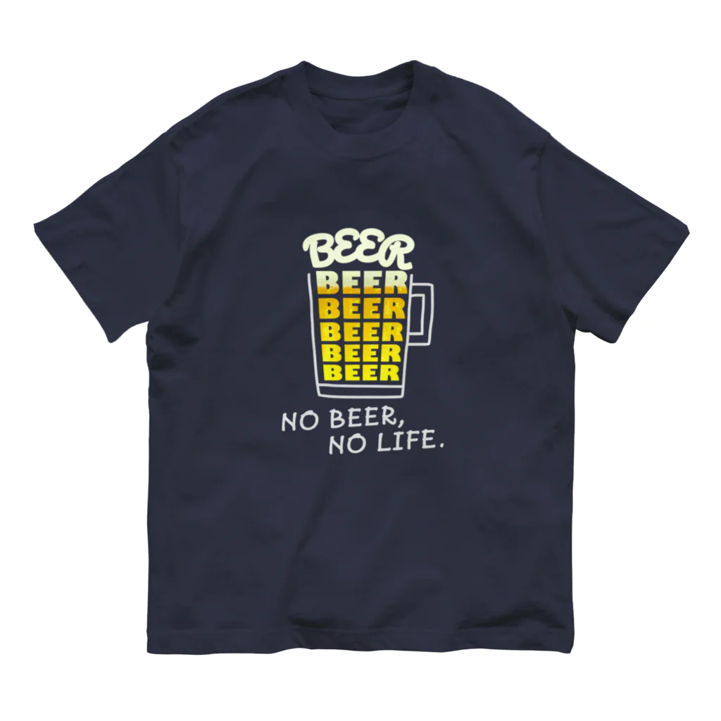 すとろべりーガムFactoryのNO BEER, NO LIFE. オーガニックコットンTシャツ