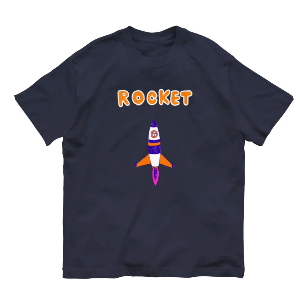 NIKORASU GOのロケット オーガニックコットンTシャツ