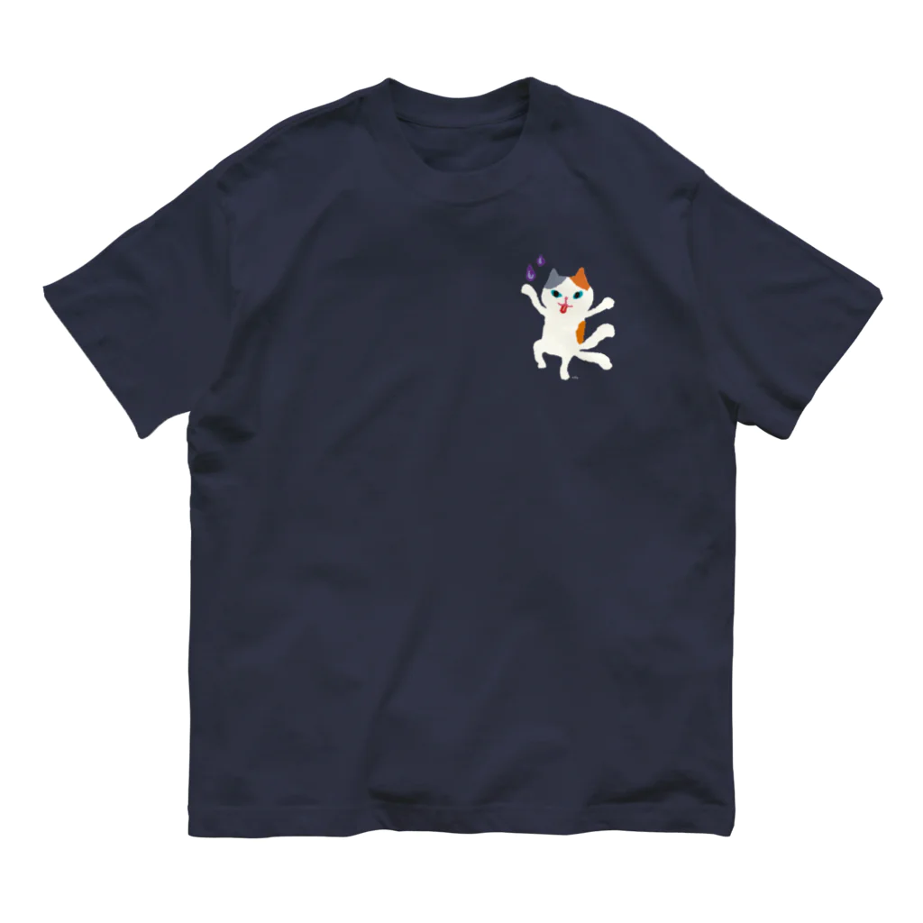 おばけ商店のおばけTシャツ＜猫又＞ Organic Cotton T-Shirt