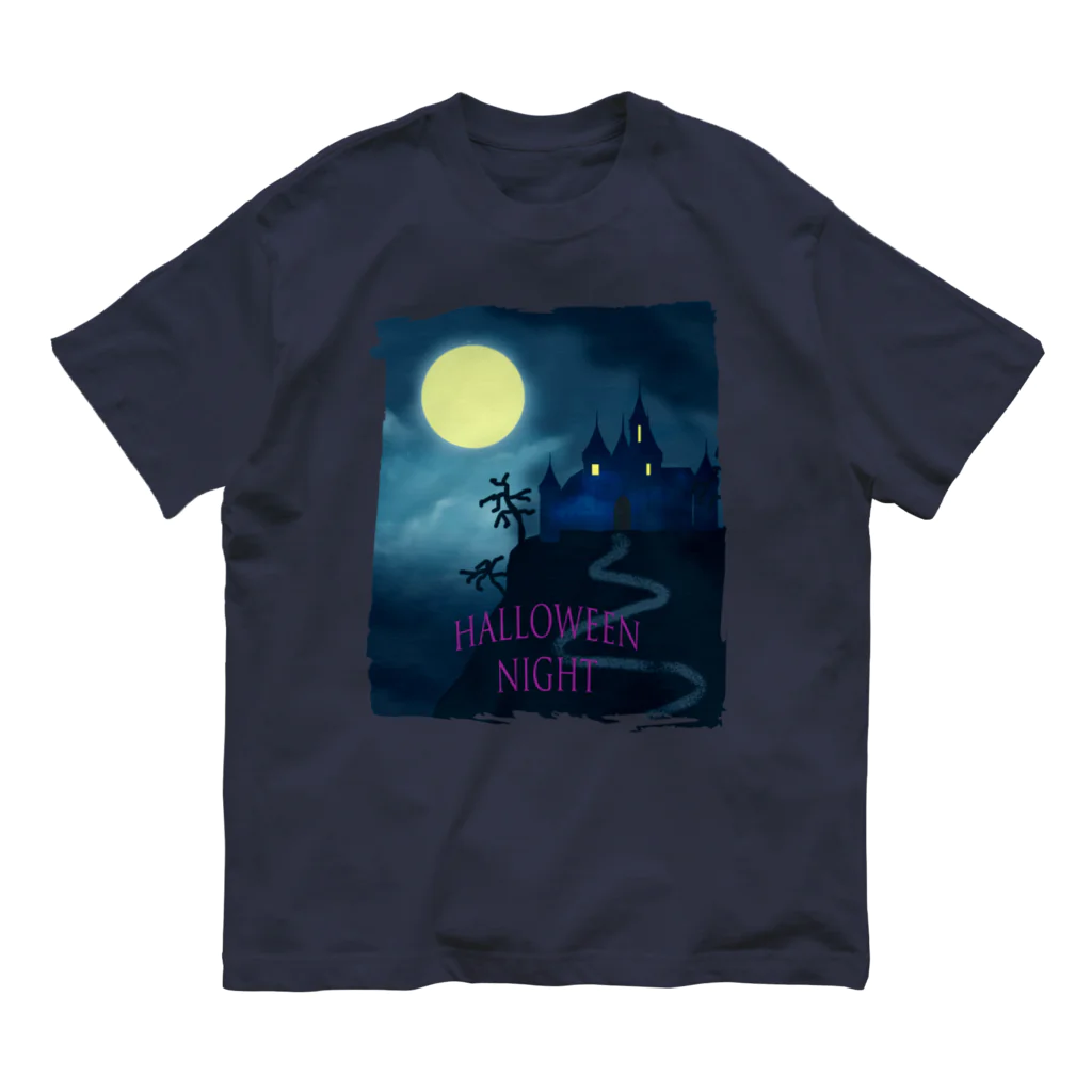 Yokokkoの店のHalloween night オーガニックコットンTシャツ