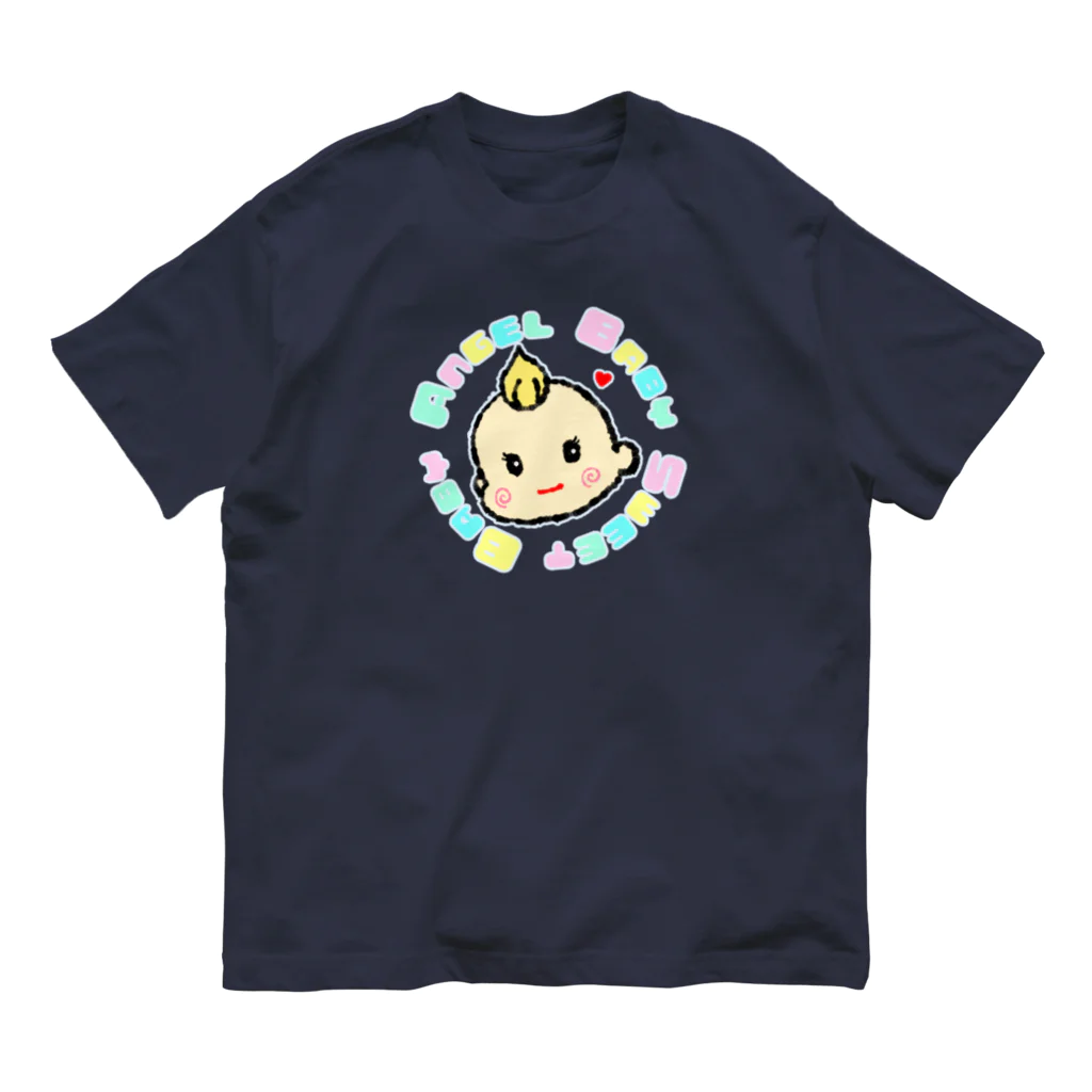 ぽんぽこあんぽんたんの天使な赤ちゃん Organic Cotton T-Shirt