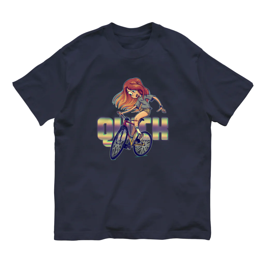 nidan-illustrationの”QUICK” オーガニックコットンTシャツ