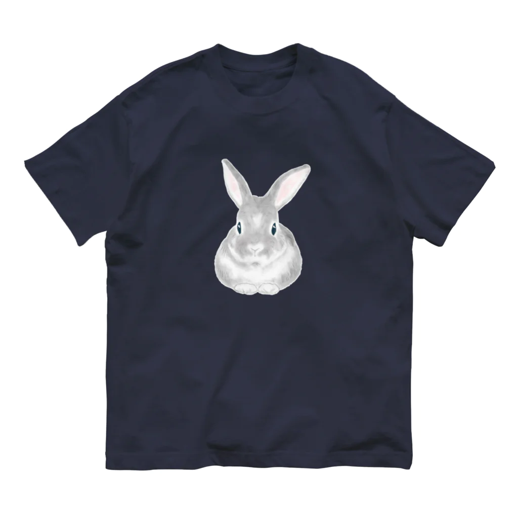 Mock’n Rollのシンプルなうさぎのモック　彩色ver. Organic Cotton T-Shirt