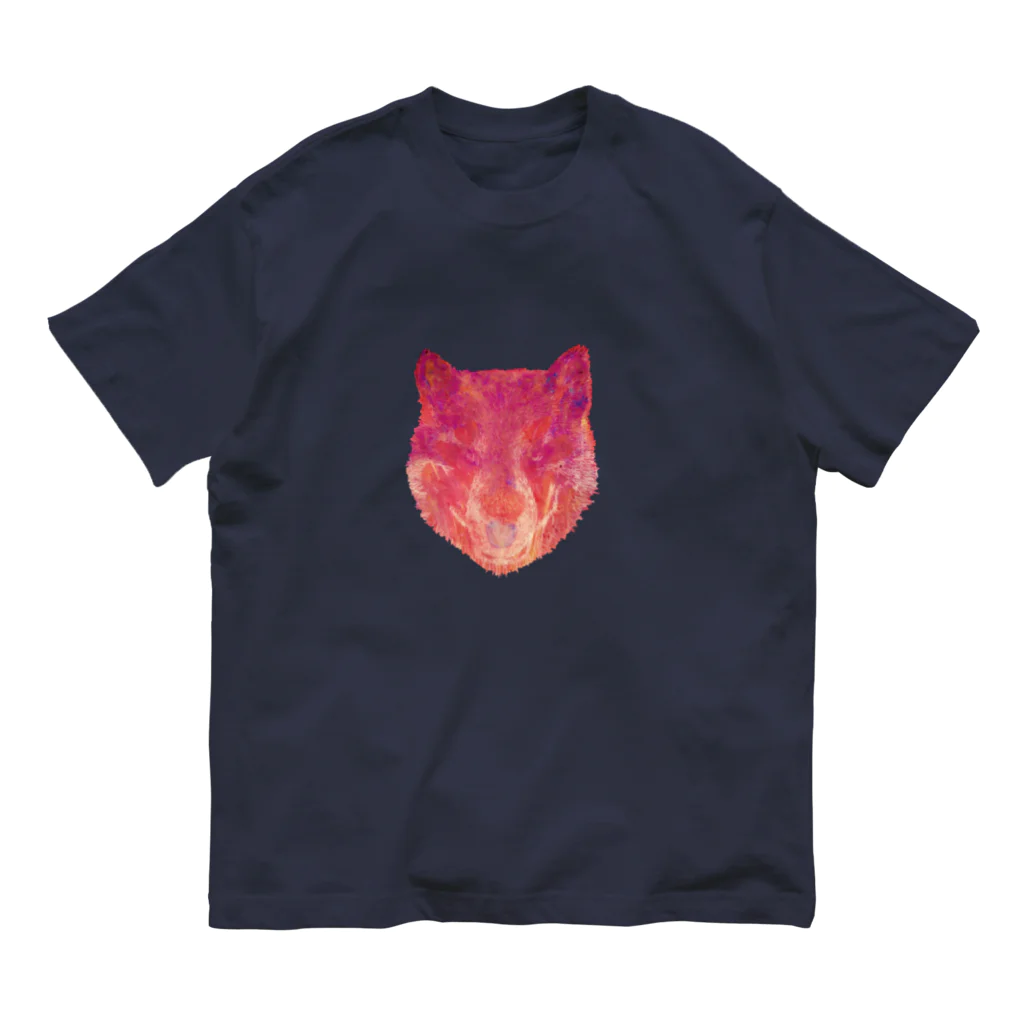 ムカヒのオ店のオオカミ犬　（動物） Organic Cotton T-Shirt