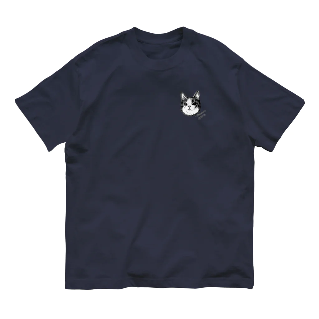 コンドリア水戸のエキセントリックキジシロ猫T オーガニックコットンTシャツ