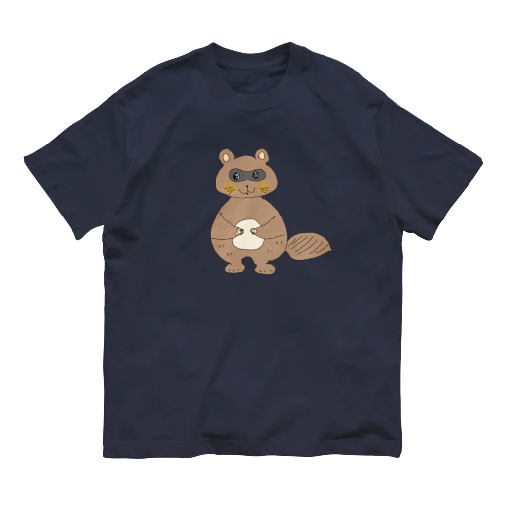 マザーランドのたぬき オーガニックコットンTシャツ