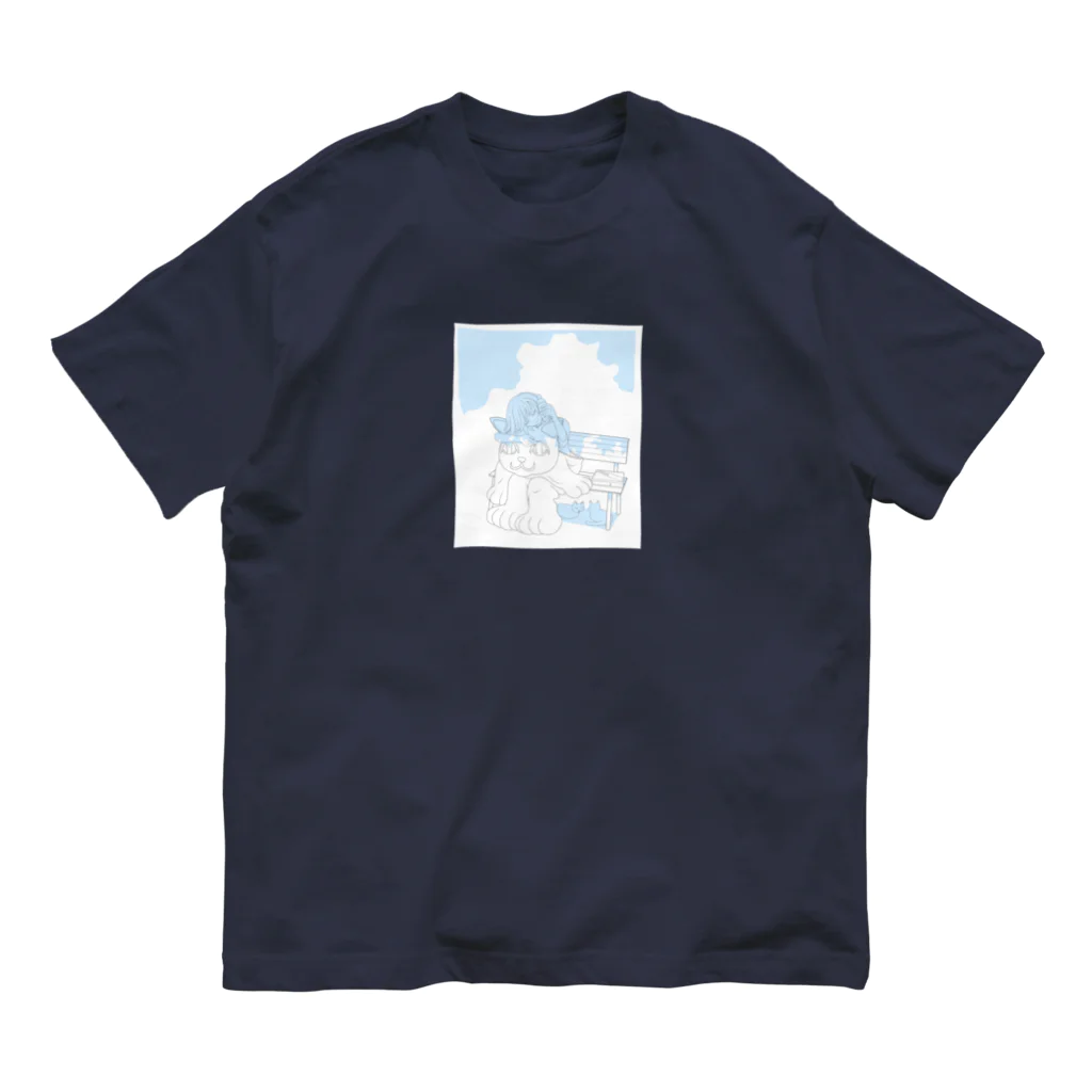 nya-mew（ニャーミュー）のねこのひとやすみ Organic Cotton T-Shirt