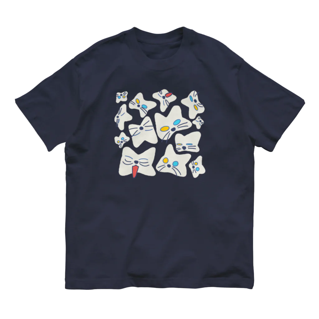 ﾄﾙｺﾞﾚのネコアメーバ　ホワイト Organic Cotton T-Shirt