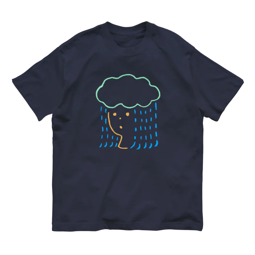 こもれび村のRain Girl オーガニックコットンTシャツ