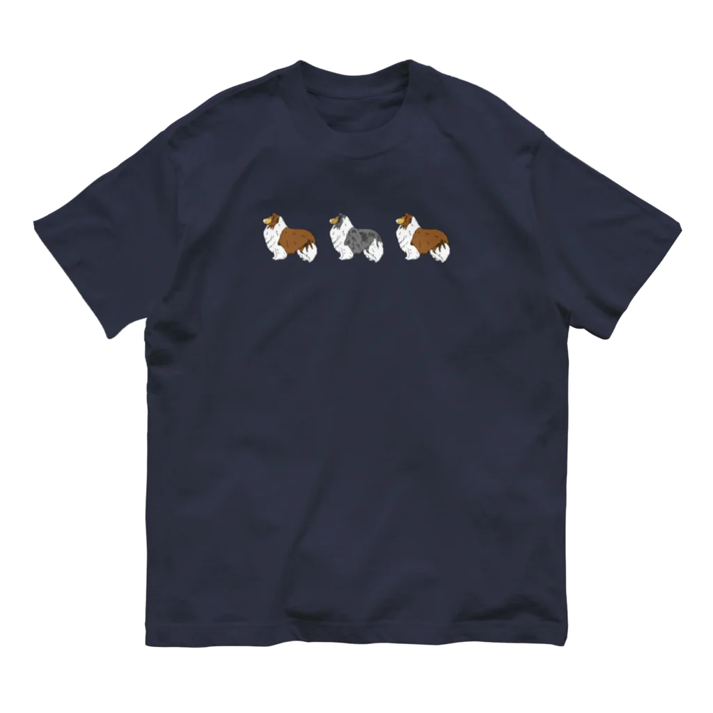 Saori  BTのシェルティー  セーブル✖︎２　マール オーガニックコットンTシャツ
