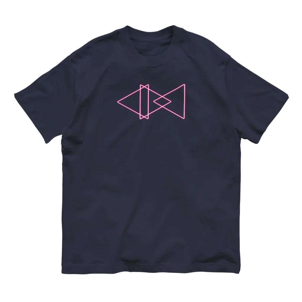 sakanaの幾何学ロゴ ネオンピンク Organic Cotton T-Shirt