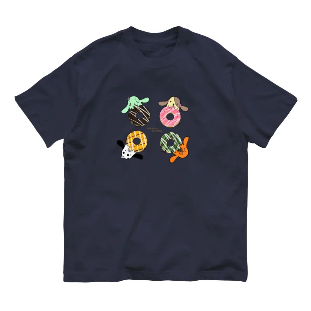 まつりくん！の屋台のワンダフレンズ　3時のドーナツ オーガニックコットンTシャツ