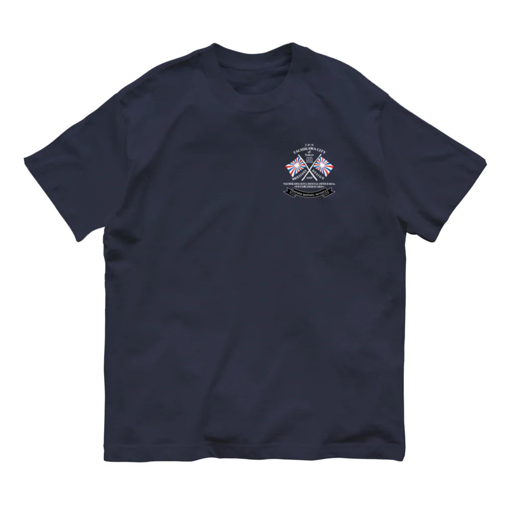 TKDO's STOREのTKDO FLAG WHT オーガニックコットンTシャツ